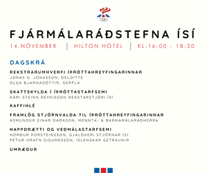 Dagskrá fjármálaráðstefnu ÍSÍ 